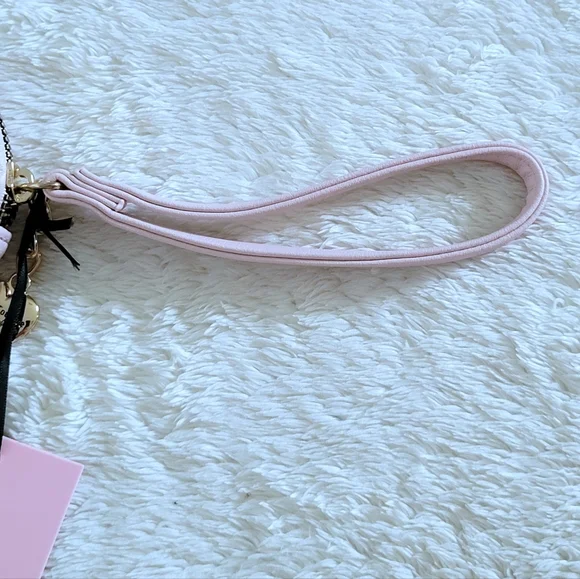 Juicy🍊 Couture Pink Clay Velour Heart🩷 Zip Around Coin Purse - NWT - Picture 7 of 16